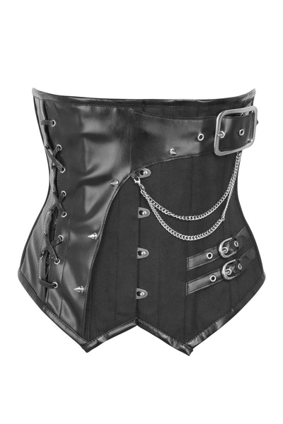 Laia Black Cotton Wild West Underbust Corset