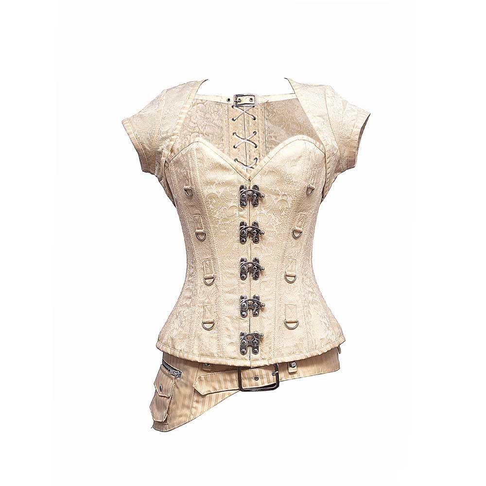 Cassie Steampunk Overbust Corset - Corsets Queen US-CA