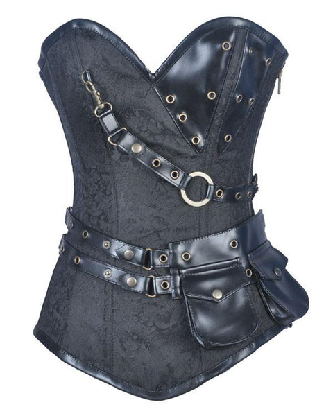 Karlee Steampunk Overbust Corset - Corsets Queen US-CA