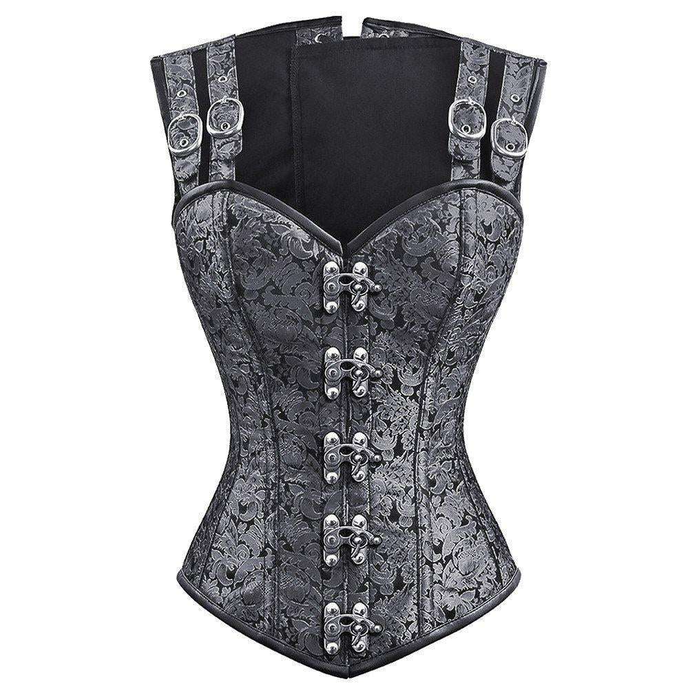 Nylah Gothic Corset with Shoulder Straps