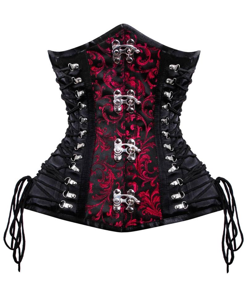 Quinn Criss Cross Underbust Gothic Corset – Korsetts Konigin DE