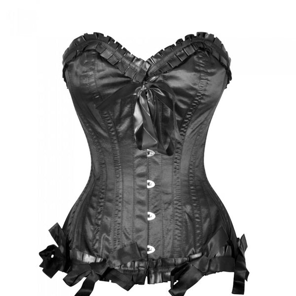 Sandra Burlesque Black Overbust Corset