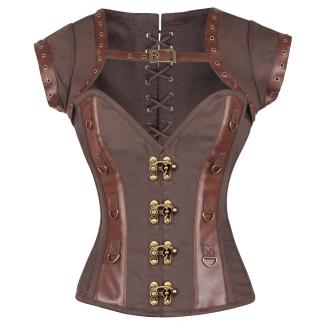 Ben Brown Steampunk Cotton Corset with Shrug