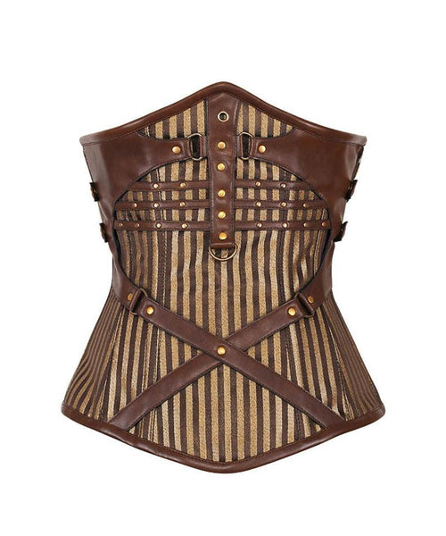 Clint Steampunk Gold Underbust Corset