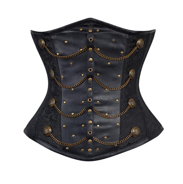 Maximoff Brocade Underbust Corset With Chains