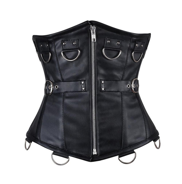 Krista Faux Leather Gothic Corset