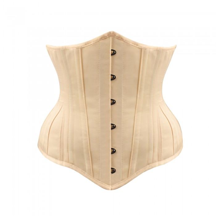 Wan Cream Waist Taiming Underbust Corset - Cream Satin Waist