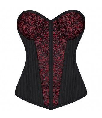 Anselma Gothic Overbust Fashion Corset With Cups