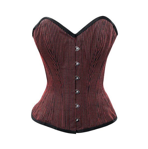 Sigsworth Red & Black Stripe Overbust Corset