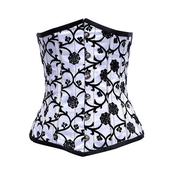 Lynx White Corset With Tissue Flocking