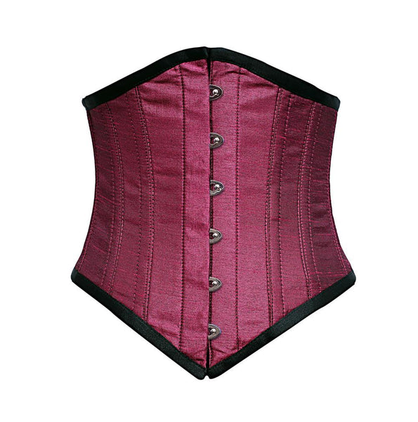 Nick Sexy Underbust Magenta dupion Corset