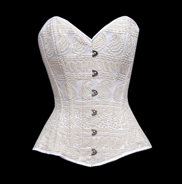 Zacrzi Floral Embroidery Overbust Corset