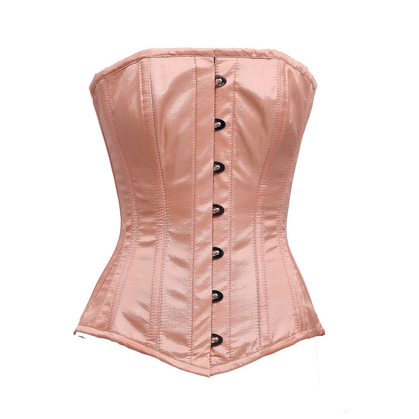 Orton Peach Taffeta Overbust Corset