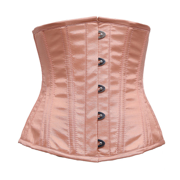 Latham Peach Taffeta Underbust Corset