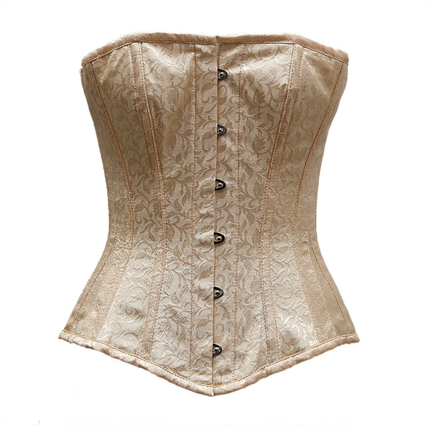 Gardner Ivory Satin Brocade Overbust Corset