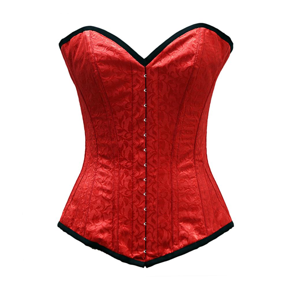 Albiol Steel Bone Brown Sheep Nappa Leather Corset