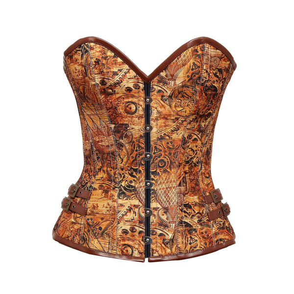 Mikhi Steampunk Steel Boned Overbust Corset